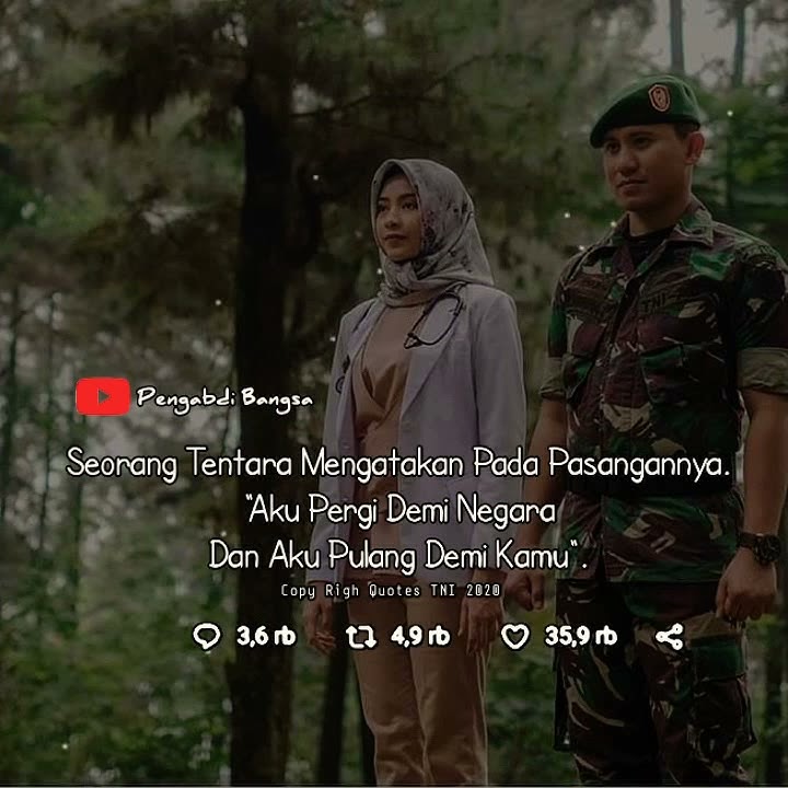 Story Wa TNI Buat Doi Atau Istri😁