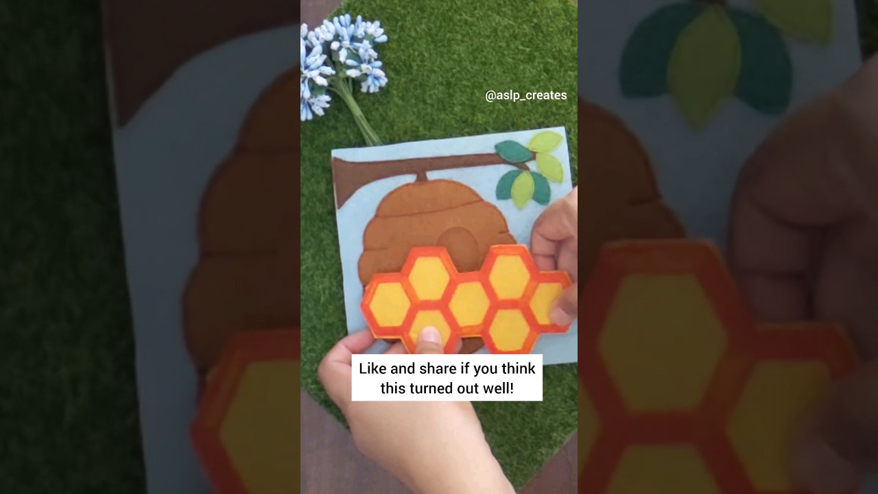 Honeycomb Quiet book page tutorial