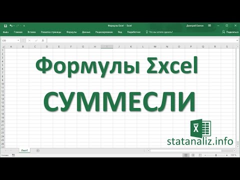 1 Функция СУММЕСЛИ в excel (SUMIF)