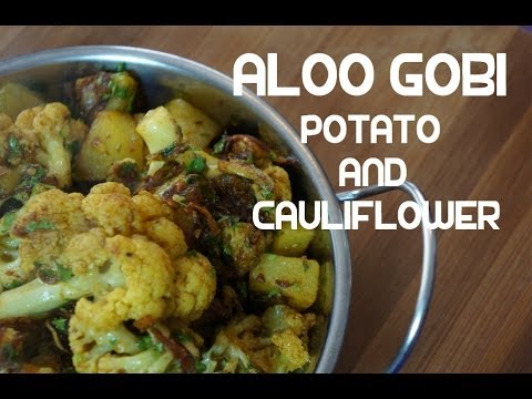 Aloo Gobi Recipe Indian Potato Cauliflower Fry Vegan Curry-11-08-2015