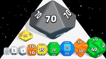 NICE DICE 3D RUN - ASMR Gameplay: Level Up Dices Gameplay Walkthrough - Reaching Max Level