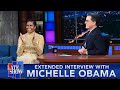 Michelle Obama x Colbert - EXTENDED INTERVIEW