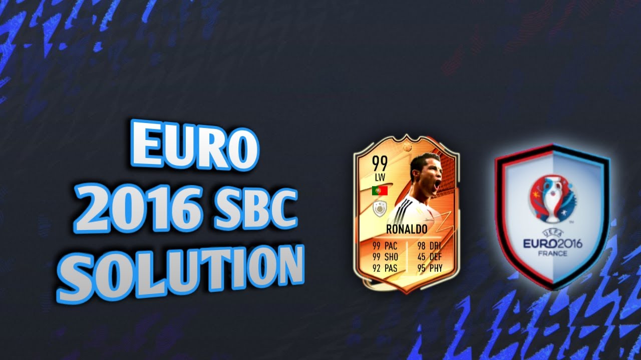 EURO 2016 SBC SOLUTION!- MADFUT 22