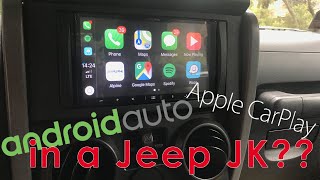 Apple CarPlay in a Jeep! | Alpine ILX-W650 Installation | Jeep Wrangler JK  - YouTube