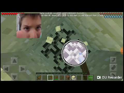 Minecraft poket edition კედლის ნახევრის აშენება