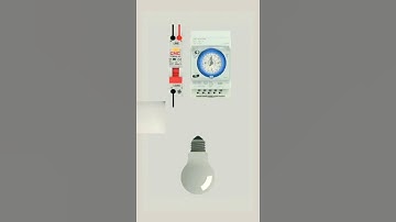 Mechanical timer switch connected with residual current breaker (RCBO)