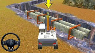 Construction Crane Workes Simulator 3D - Truck Excavator Simulator - Android Gameplay screenshot 2