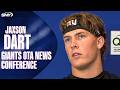 Jaxson Dart talks gearing-up for the John Harbaugh led Giants in year two