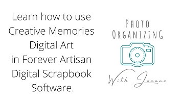 How to Import Creative Memories Digital Art into Artisan 5 or 6 Scrapbooking Software