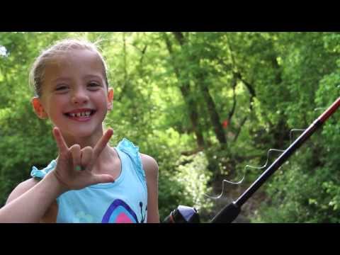 CUTE Little Girl Fishing by Herself!