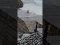 Woman Nearly Swept Away By Huge Waves 😲🌊