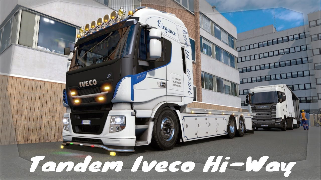 Euro Truck simulator 2 mod tandem Iveco HiWay 1.38 YouTube