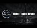 Remote Radio Tower at Night | Electrical Hum & Wind Sounds for Deep Sleep Black Screen 10 Hours