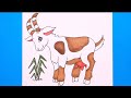 How to draw a goat  parmanand drawing  animal drawing