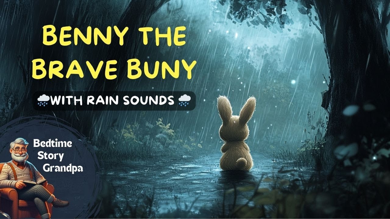 🌧️ Bedtime Story with RAIN 🐰| Benny The Brave Bunny | Bedtime Story For ...