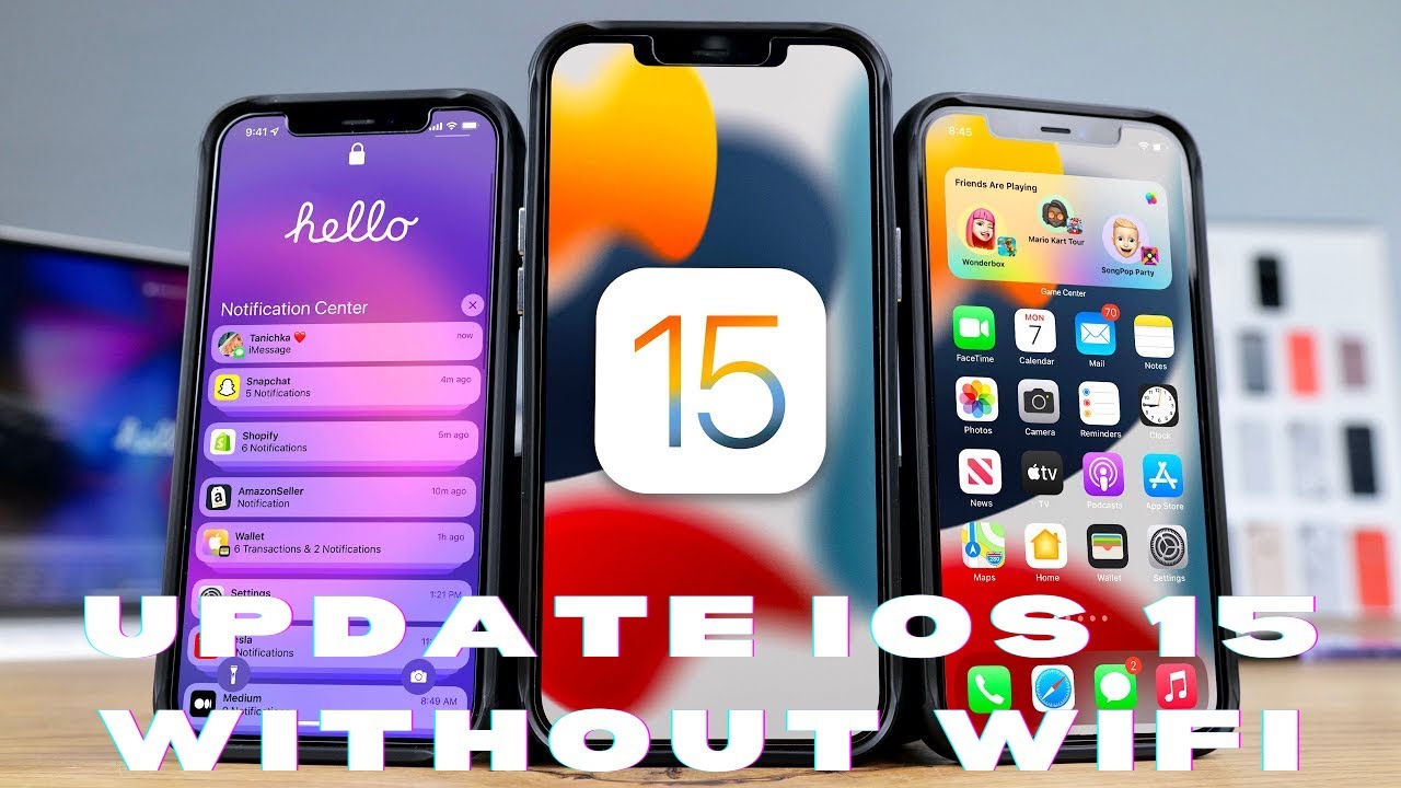 How To Update Iphones Without Wifi Ios 15