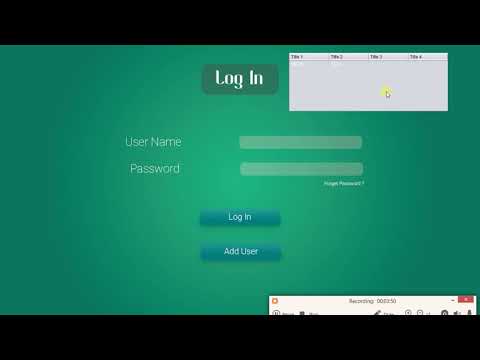 NetBeans Tutorial - 16 - JTable Designing ( Transparency, Color etc...)