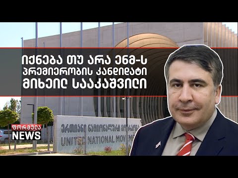 სააკაშვილი საქართველოს პრემიერობის კანდიდატად - ვის წარადგენს ენმ?