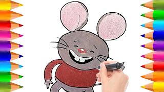 Dibuja y Colorea un Ratoncito de El Twist de los Ratoncitos | Dibujos para niños