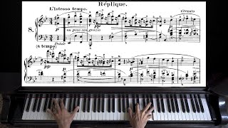 Video thumbnail of "Schumann - Carnaval Op.9, No. 8 "Replique" | Piano with Sheet Music"