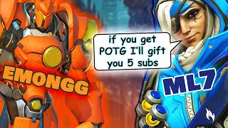 I told @emongg I'll gift him 5 subs if he gets POTG