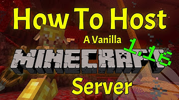 How To Make A Minecraft 1.16 Server (Hosting a Vanilla Server is EASY)