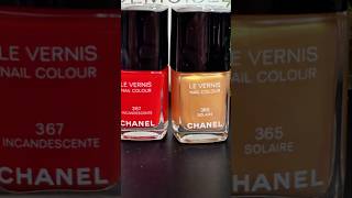 Swatching NEW CHANEL LE VERNIS 367 Incandescente & 365 Solaire