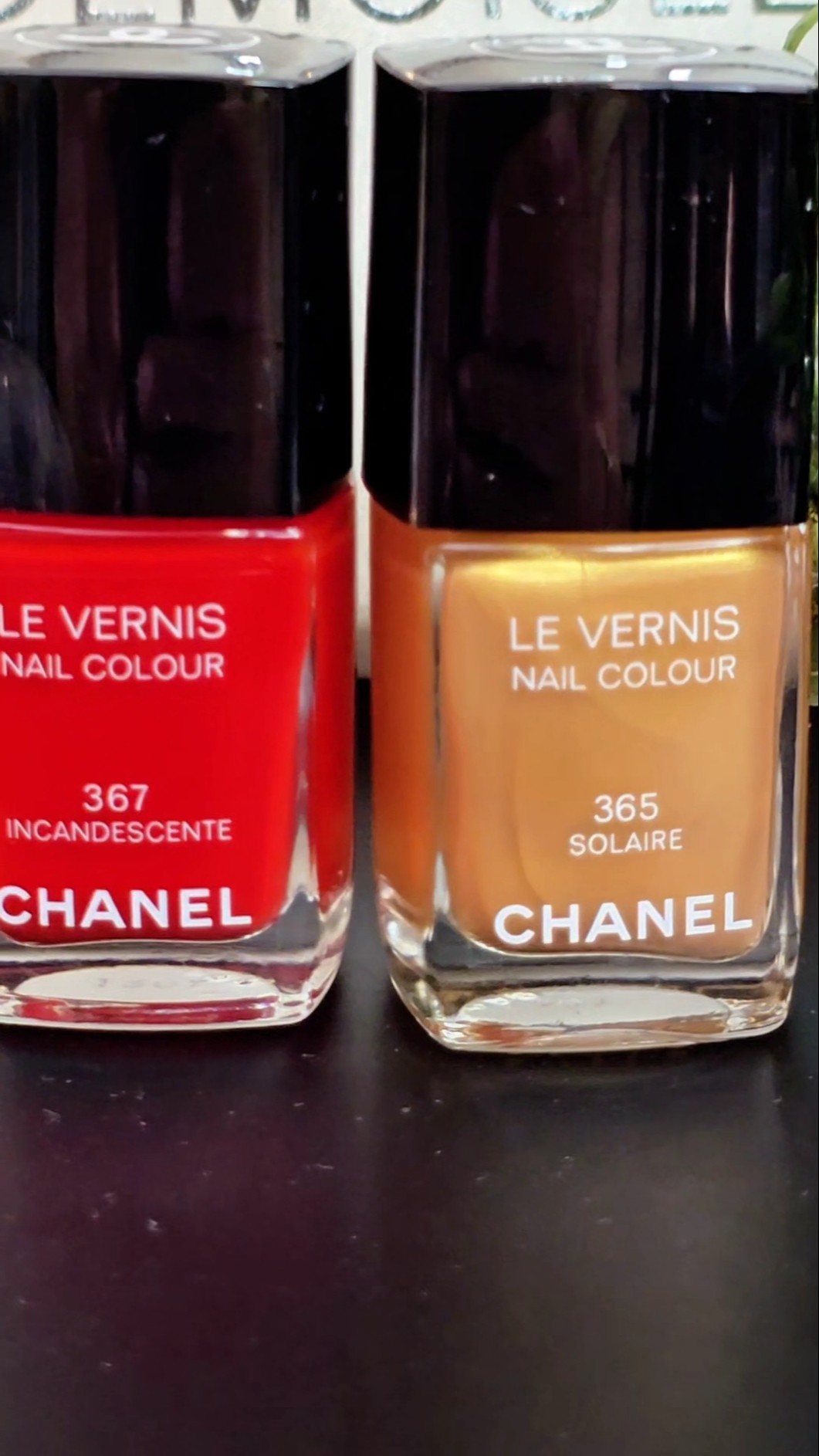 Swatching NEW CHANEL LE VERNIS 367 Incandescente & 365 Solaire