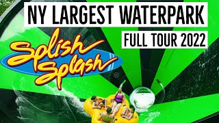 Splish Splash Water Park 2022 (FULL TOUR). New York Largest Water Park
