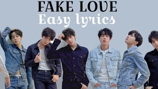 Bts Fake Love - Easy Lyrics (Kolay okunuş)