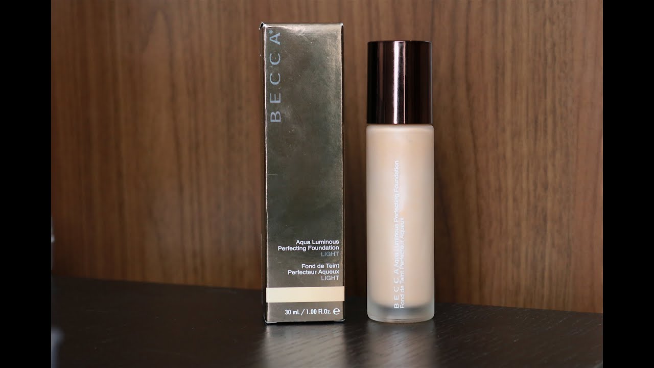 First Impressions: Becca Aqua Luminous Perfecting Foundation | TophCam