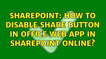 Sharepoint: How to disable Share button in Office web app in SharePoint Online?