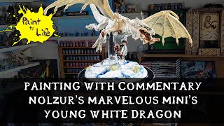 How to paint a Nolzur's Marvelous Miniatures Young White Dragon D&D β with step by step commentary.