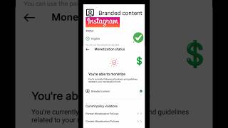 instagram monetization eligible 💲 earning createria #shorts #instagram #india #reels #short #insta
