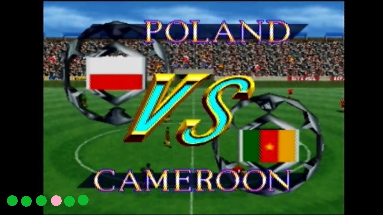 Poland vs Cameroon, 1997: ISS 64 Gameplay | NOVEMBER 64