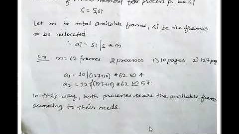 Module 4 OS Allocation of Frames and Thrashing
