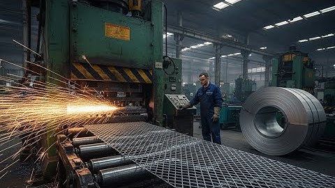 Amazing FULL PROCESS:How Expanded Metal Mesh is Made in the Factory |Satisfying Industial Production