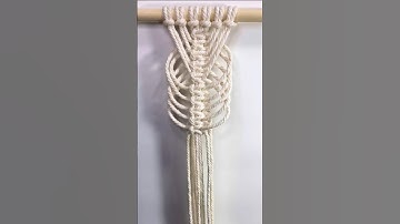 Square knot loop #easymacrame #macrame #macramecreation #macrameknots #macrametutorial
