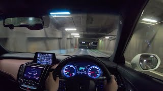 【Test Drive】2018 New TOYOTA CROWN 2.5L HYBRID 4WD - POV Night Drive
