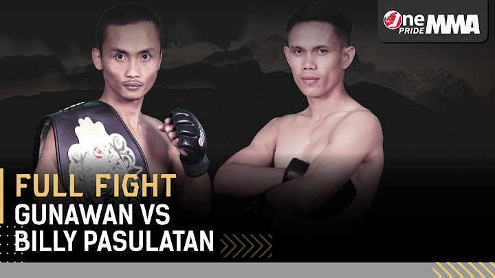 Dramatis! 😧 Gunawan VS Billy Pasulatan || Full Fight One Pride MMA FN #37