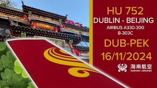 Flying Longhaul on Hainan Airlines: Dublin to Beijing | A330 | Economy Class Review 2024
