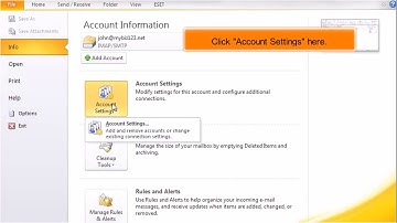 Outlook 2010: How to Delete an Email Account