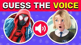 Guess the SpiderMan Characters by Voice | Into the SpiderVerse Movie Quiz