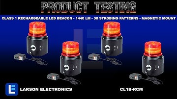 Class 1 Rechargeable LED Beacon - 1440 lm - 30 Strobing Patterns - Magnetic Mount - 8 Hr Runtime