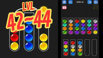 🏅 BALL SORT PUZZLE - Guru Game 🧪 LEVEL 42~44 🧩 Gameplay Walkthrough