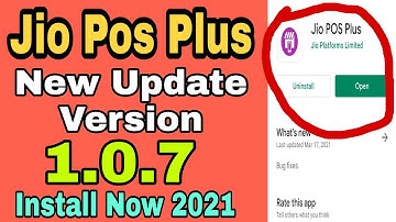 Jio Pos Plus Update 2021 |Jio Pos New Version 1.0.7 Update | Jio pos 1.0.7 lastest |new jio pos