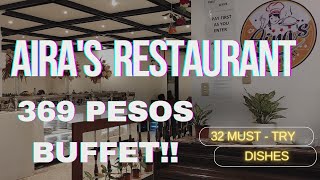 AIRA'S RESTAURANT EAT ALL YOU CAN | 369 PESOS BUFFET | GODDESS THE EXPLORER