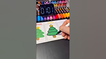[30 sec, 3 min, 10 min] Drawing 🎄Christmas tree🎄