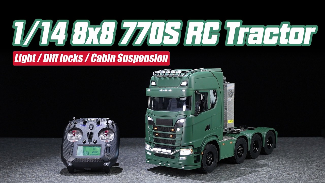 This MD 1/14 770S 8x8 Tractor Truck is loaded with hidden details