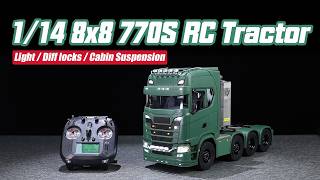 This MD 1/14 770S 8x8 Tractor Truck is loaded with hidden details